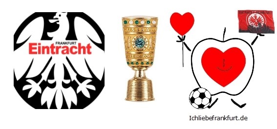  Pokalsieger Eintracht Frankfurt. Fotos in Blde in: Sport querbeet < >