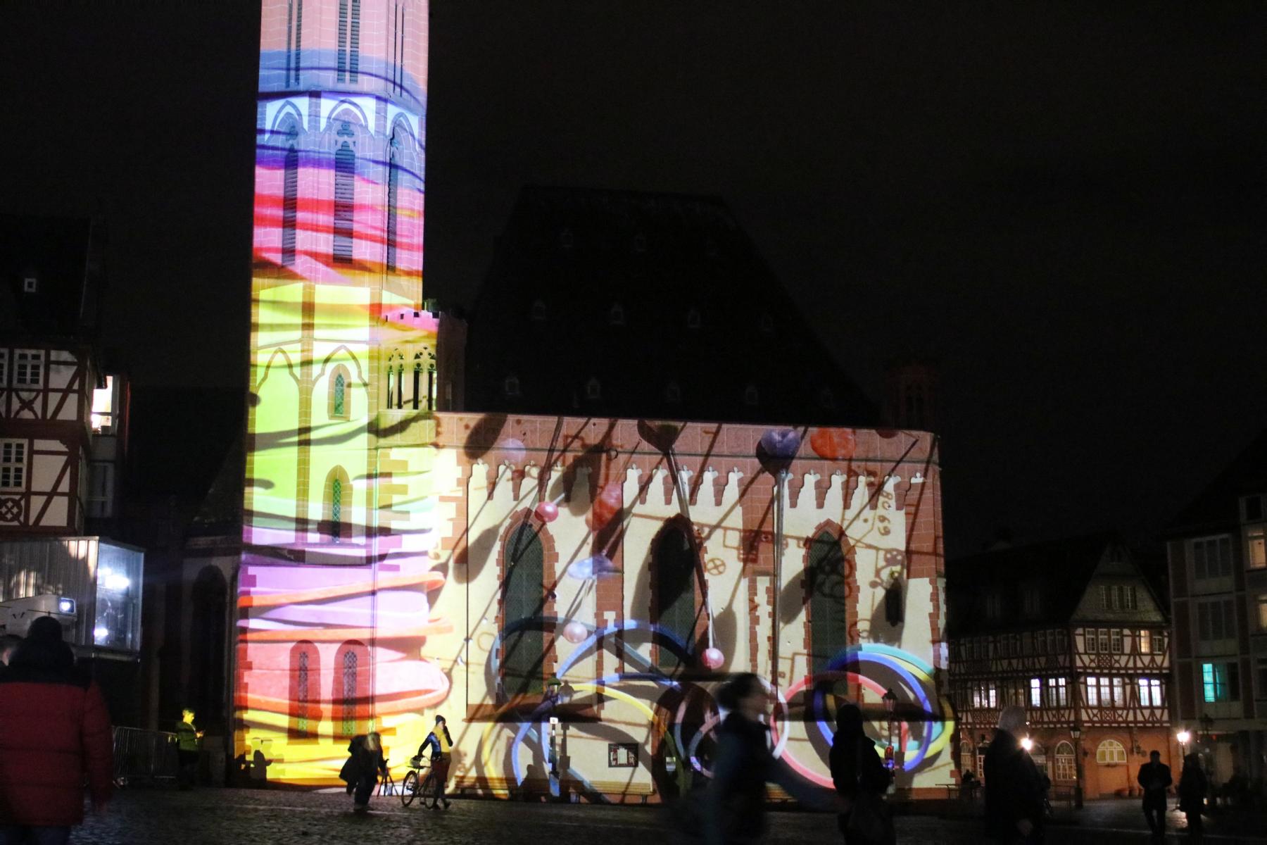 Nikolaikirche - fotografiert am 11.3.2020 whrend der Generalprobe fr die Luminale. < >