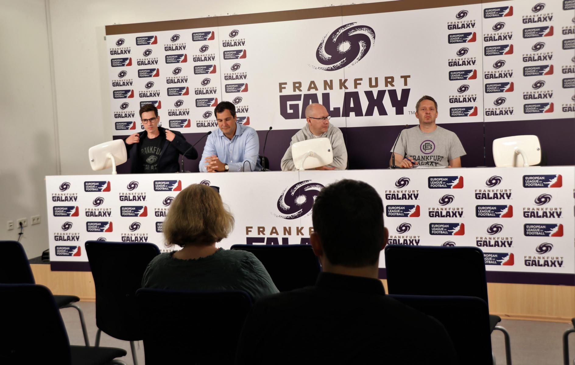   Pressekonferenz Frankfurt Galaxy. FOTOS: < > < >2022-06-01 Football Galaxy PK< >