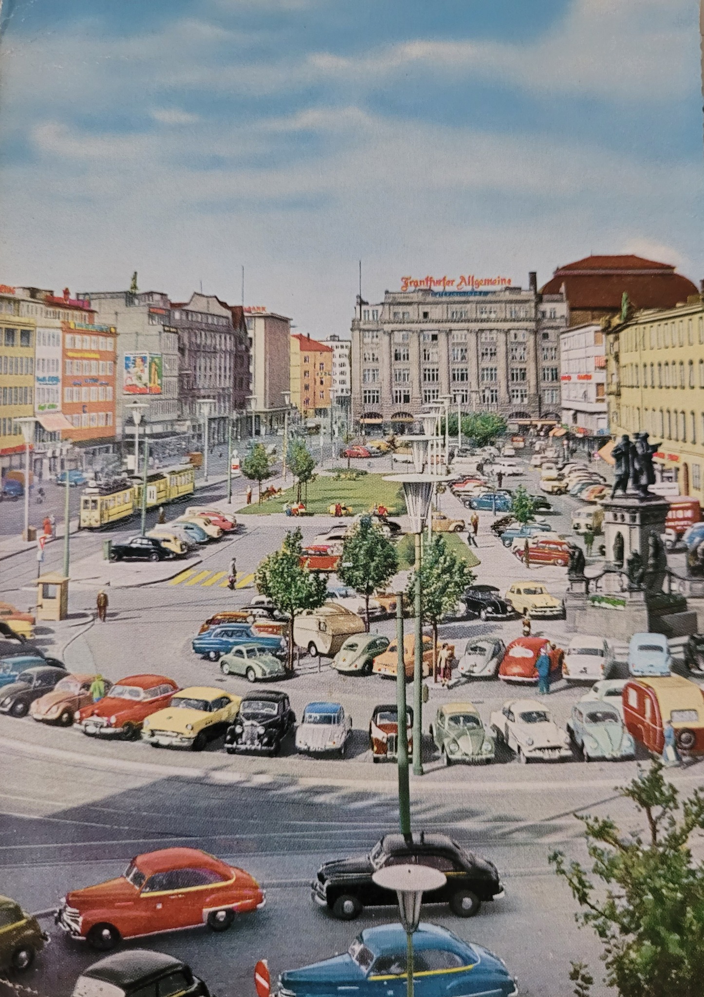 Roßmarkt und Goetheplatz 1960. 